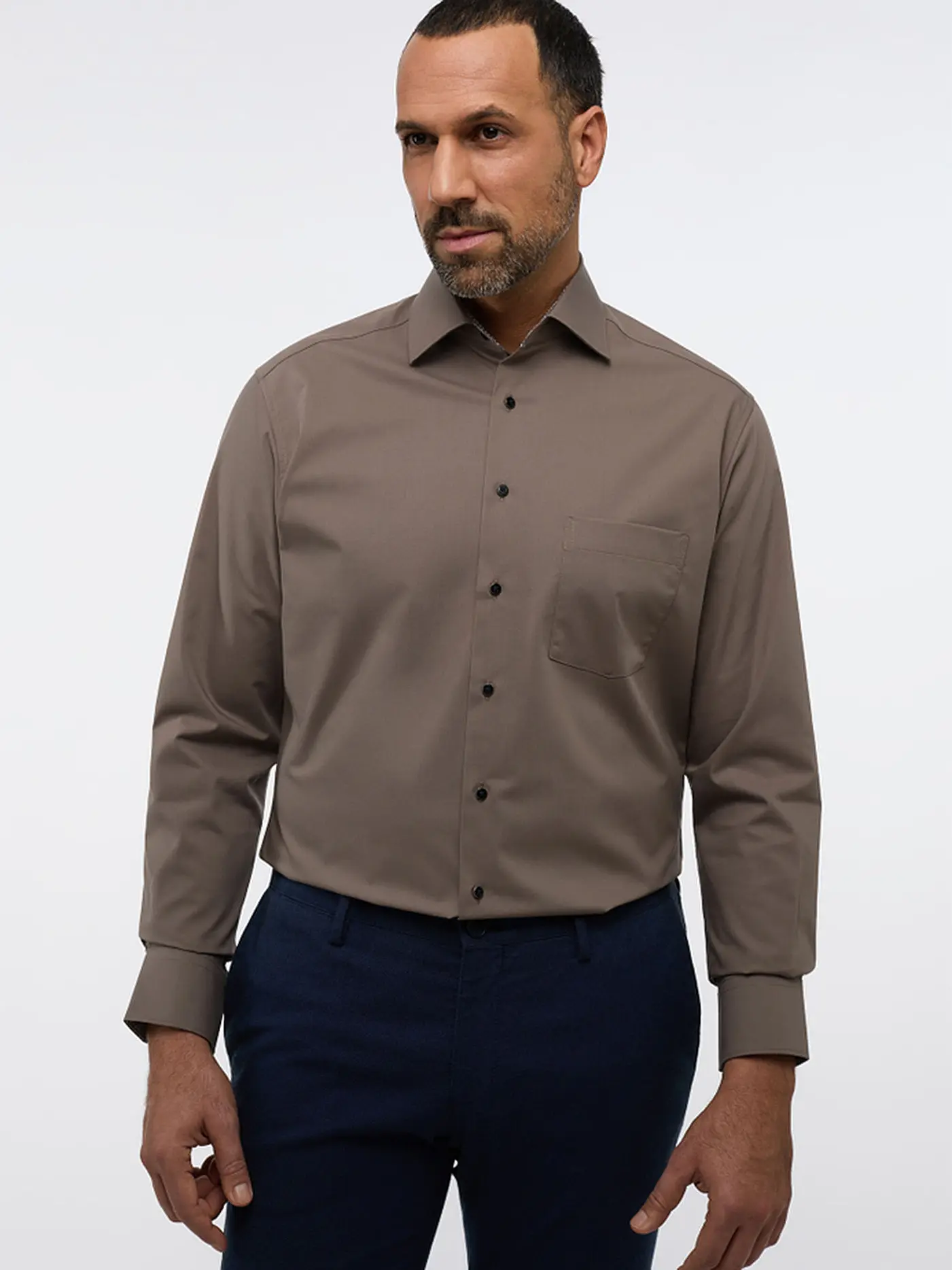 ETERNA | Hemd Modern Fit | grau